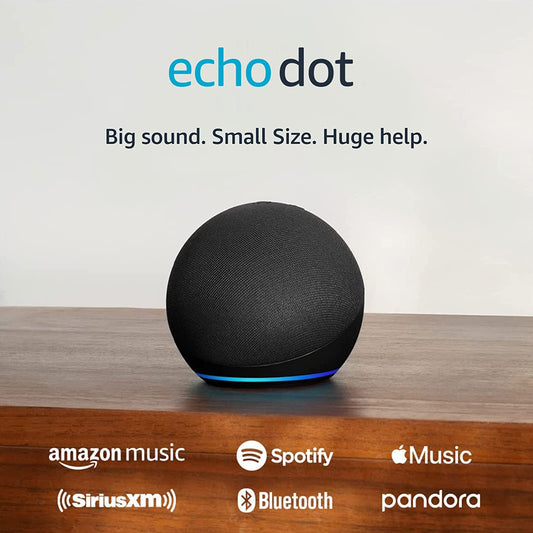 Echo Dot (Newest Model) - Vibrant Sounding Speaker with Alexa+ Early Access, Great for Bedrooms, Dining Rooms and Offices, Charcoal