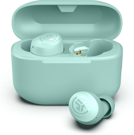 Go Air Pop+ True Wireless Earbuds, in Ear Headphones, Bluetooth Earphones, 35H Playtime Ear Buds, Bluetooth Earbuds with Microphone, USB-C Charging Case, Dual Connect, EQ3 Sound, Mint Green