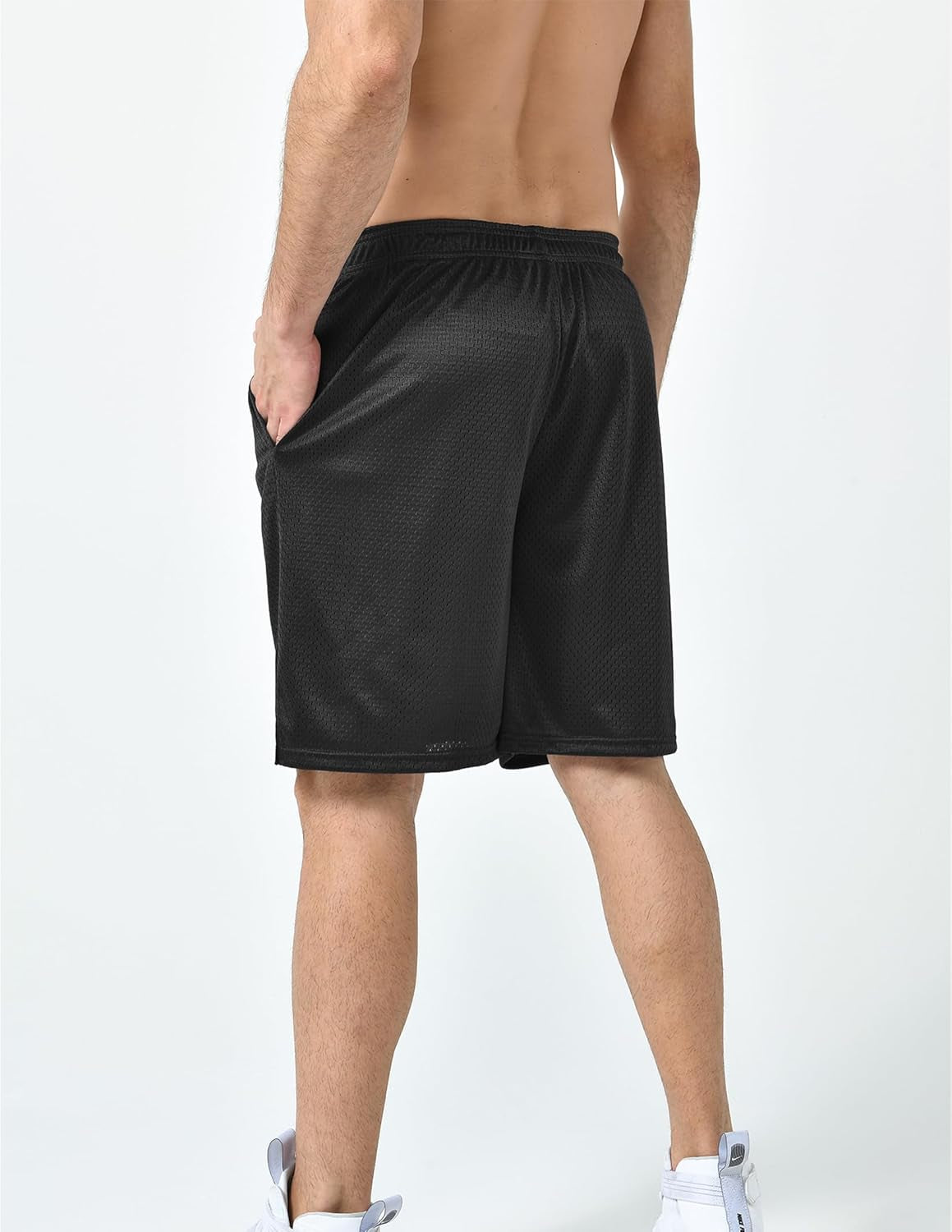 5 Pack: Mens Athletic Shorts, 9" Mesh Basketball Shorts Men Active Gym Shorts with Pockets