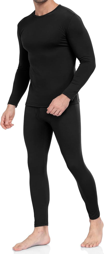 Thermal Underwear for Men Long Johns with Fleece Lined Base Layer Men Cold Weather Top Bottom