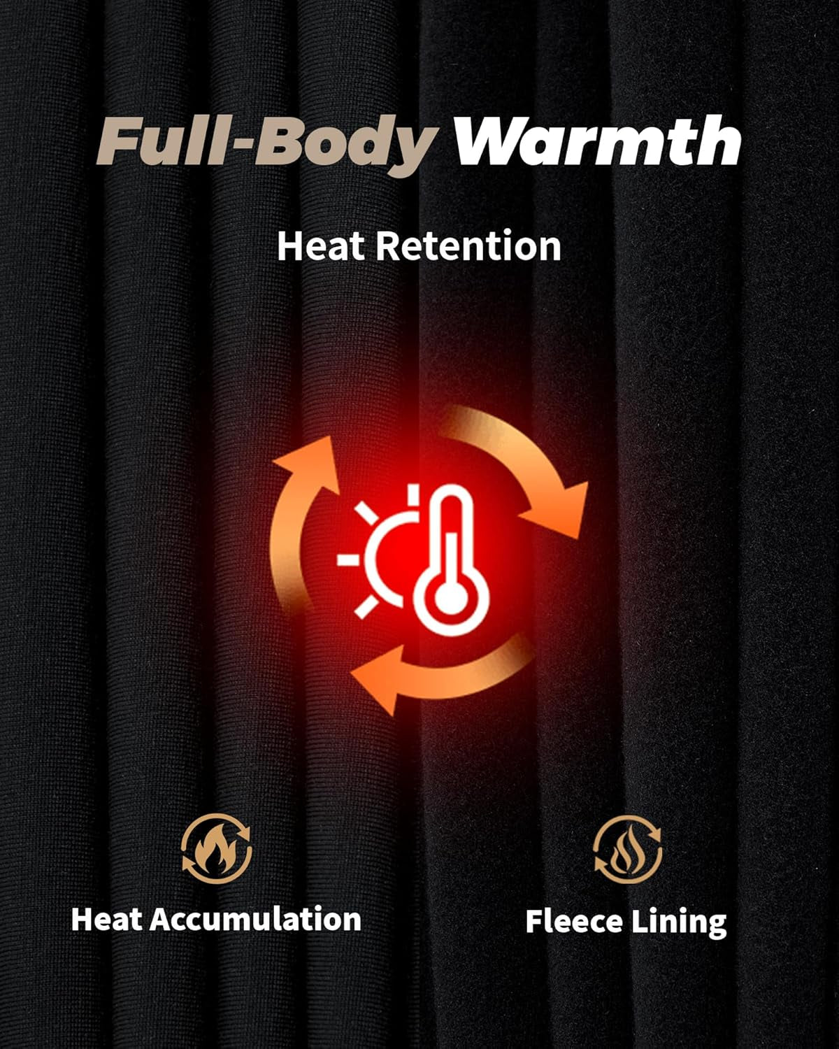 Thermal Underwear for Men Long Johns with Fleece Lined Base Layer Men Cold Weather Top Bottom