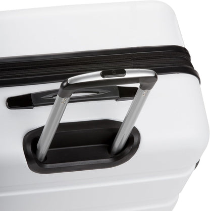7366 Signature Hardside Expandable Luggage with Spinner Wheels, TSA Lock, White, Checked-Large 27-Inch