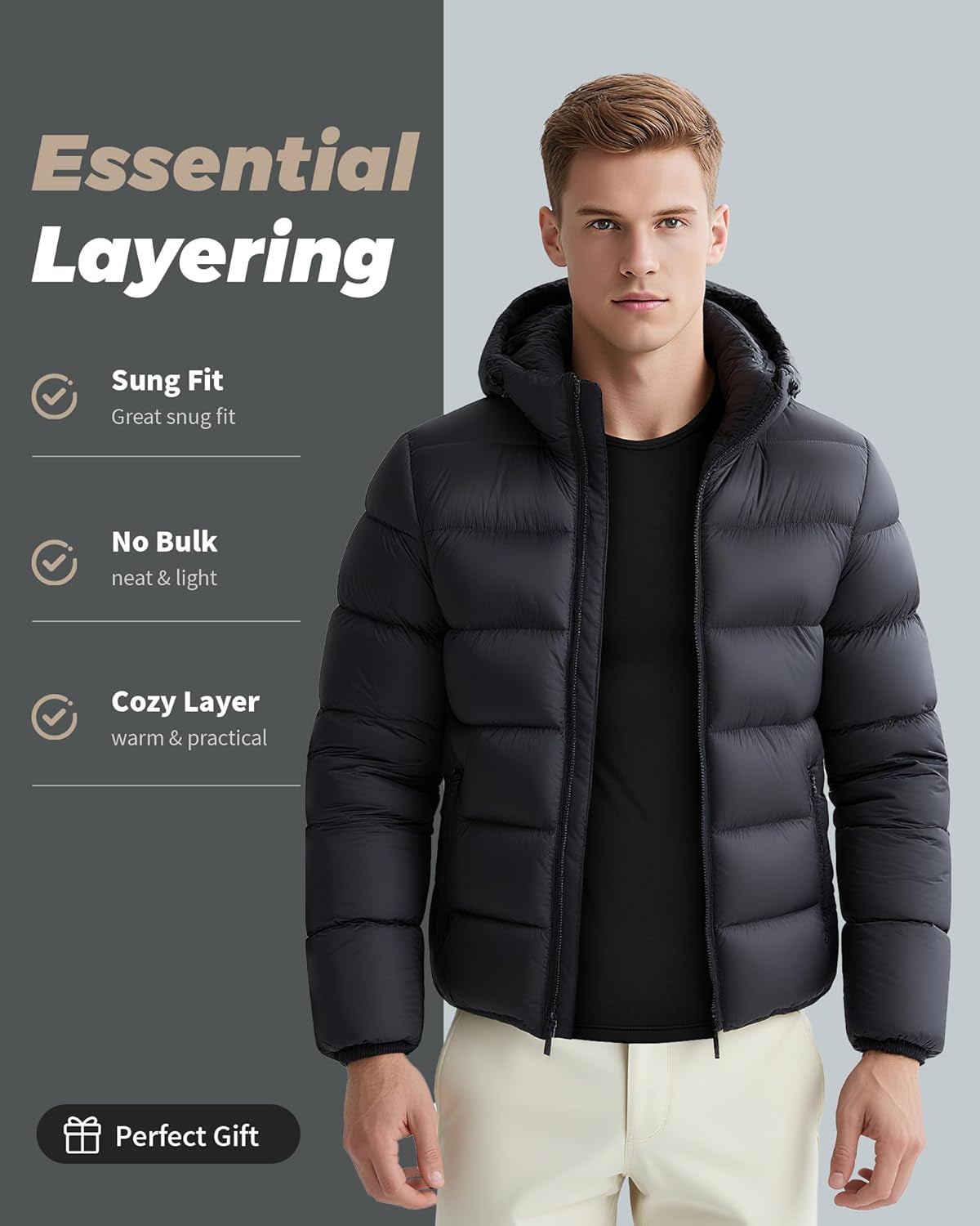 Thermal Underwear for Men Long Johns with Fleece Lined Base Layer Men Cold Weather Top Bottom